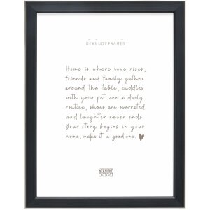 Ramka na zdjęcia Deknudt S244, czarna z srebrną krawędzią, 10x15 cm