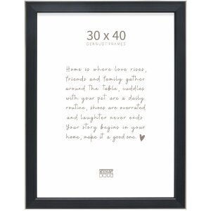 Deknudt Ramka na zdjęcia S244 czarno-srebrna 30x40 cm