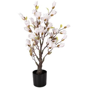 Dekoracja wisząca Magnolienbaum 20x20x75 cm – różowo-brązowa ozdoba z kwiatami