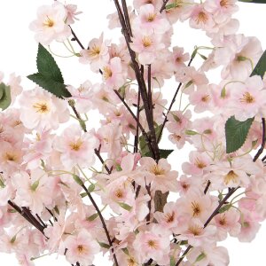 Drzewo wiśniowe wiszące – dekoracja w odcieniach różu i brązu, 30x30x90 cm