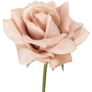 Kwiat sztuczny w kształcie róży beżowo-zielonej,...