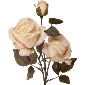 Dekoracja wisząca w kształcie gałęzi z kwiatami 12x12x70 cm, biała i zielona – Clayre & Eef