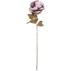 Kwiat sztuczny Pfingstrosa fioletowo-zielony, 14x14x70...