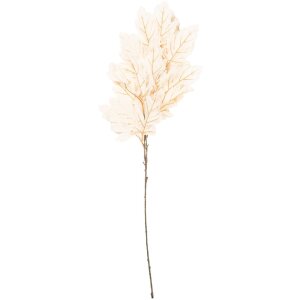 Dekoracja wisząca w kształcie gałęzi beżowo-zielona 15x22x104 cm