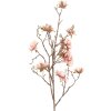 Dekoracja wisząca Clayre & Eef w kształcie gałęzi z kwiatami różowo-brązowymi 15x20x90 cm