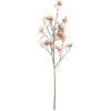 Dekoracja wisząca Clayre & Eef w kształcie gałęzi z kwiatami różowo-brązowymi 15x20x90 cm