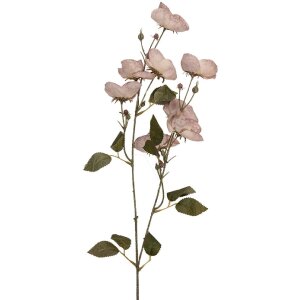 Dekoracja w kształcie gałęzi z kwiatami fioletowo-zielone 10x14x80 cm