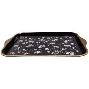 Tablet stołowy Clayre & Eef 38x27x2 cm czarno-biały