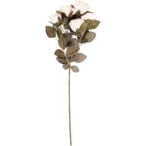 Dekoracja wisząca Clayre & Eef – gałąź z kwiatami beżowo-zielona 8x13x43 cm