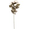 Dekoracja wisząca Clayre & Eef – gałąź z kwiatami beżowo-zielona 8x13x43 cm
