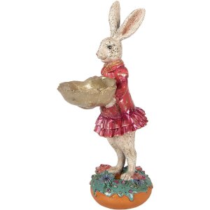 Dekoracja wisząca królik z miseczką –...