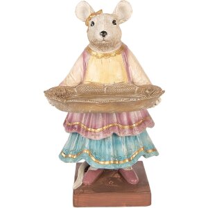 Dekoracja w kształcie myszki z miseczką Clayre & Eef,...