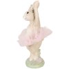 Zając dekoracyjny beżowo-różowy, 10x9x27 cm, nowoczesny design