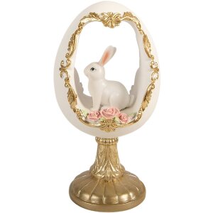 Dekoracja w kształcie jaja z motywem królika...