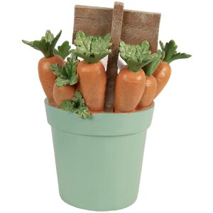 Dekoracja wisząca w kształcie królika – biały z niebieskimi odcieniami, 21x20x28 cm