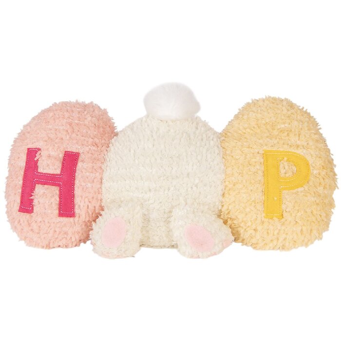 Kocie kocie kocie – królik w kolorze białym i różowym, 36x12x20 cm, Clayre & Eef