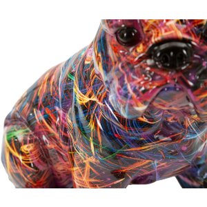 Figurka dekoracyjna BULL DOG PSYCO – styl pop-art, Mauro Ferretti