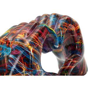 Skulptura LOVER PSYCO Mauro Ferretti – dwie dłonie w sercu, 25x7,5x13,5 cm