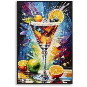 Obraz na płótnie COCKTAIL z ramą 62x3,5x92 cm – Mauro Ferretti