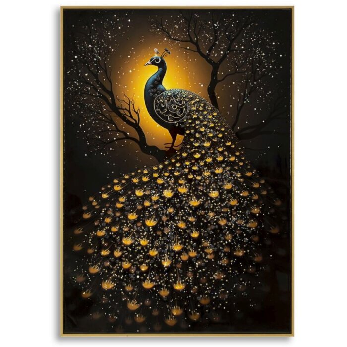 Obraz na ścianę „Pfaun” od Mauro Ferretti – dekoracja ścienna z ramą 70x100 cm