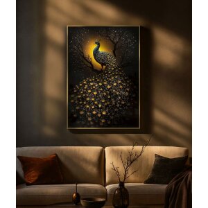 Obraz na ścianę „Pfaun” od Mauro Ferretti – dekoracja ścienna z ramą 70x100 cm