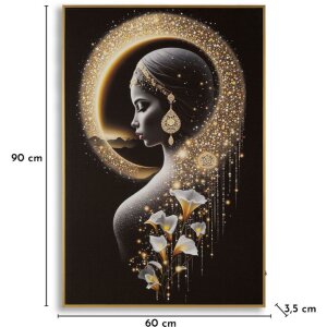 Wandbild "Inda" Mauro Ferretti z LED – dekoracyjna obrazówka z ramą 60x90 cm