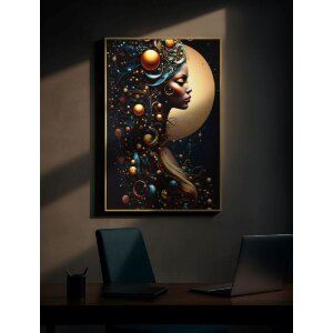 Obraz na ścianę „Minerva” z LED – ramka 60x90 cm, Mauro Ferretti