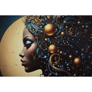 Obraz ściana "Minerva" z LED – płótno z ramą 60x90 cm, Mauro Ferretti