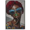 Obraz ścienne "Afro" Mauro Ferretti z LED – 3D aplikacja, 60x90 cm