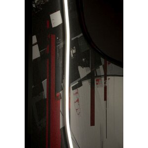 Obraz na płótnie Mauro Ferretti „Psyco” z LED i 3D aplikacją, 60x90 cm