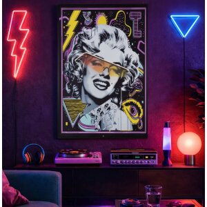 LED obraz na płótnie „Marilin” 60x90 cm – 3D aplikacja z szkła akrylowego