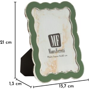 Ramka na zdjęcia "Charlotte" Mauro Ferretti, zielona, 12,5x17,5 cm
