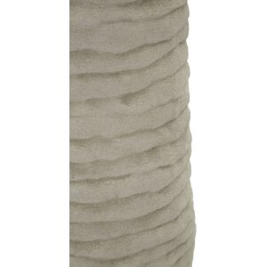 Wazon Mauro Ferretti "Lima Open" – szary z błyszczącym złotym wnętrzem, Ø15,5x40 cm