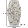 Wazon "Oblix" Mauro Ferretti – biały, malowany, z spiralnym reliefem, Ø19,5x35 cm