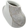 Vaza „Ho Chi Minh” Mauro Ferretti – biała, lakierowana, rzeźbiarska dekoracja ścienna 35x13,5x37,5 cm