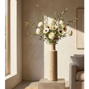 Wazon ogrodowy Mauro Ferretti "Piasek" – beżowy, Ø24,5x97 cm