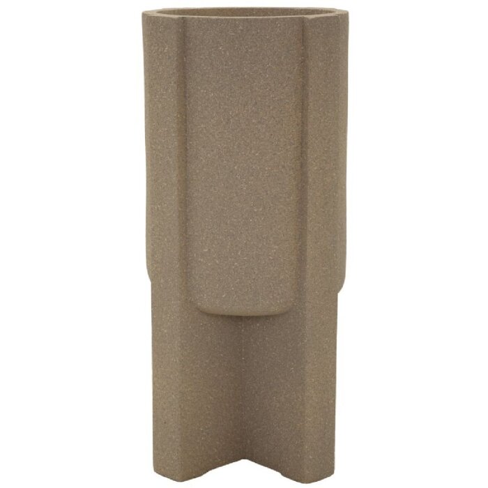 Stojak na donice zewnętrzny "Moai" Ø39x80,5 cm, brąz – Mauro Ferretti