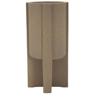 Stojak na donice zewnętrzny "Moai" Ø39x80,5 cm, brąz – Mauro Ferretti