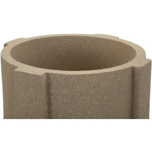 Stojak na donice zewnętrzny "Moai" Ø39x80,5 cm, brąz – Mauro Ferretti