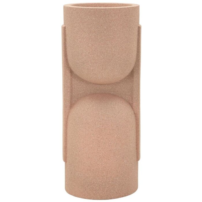 Stojak na donice zewnętrzny „Nui” 38x36x91 cm – czerwony, nowoczesny design, polyresyna, Mauro Ferretti