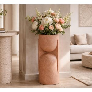 Stojak na doniczki ogrodowe "Nui" Mauro Ferretti – czerwony, futurystyczny design