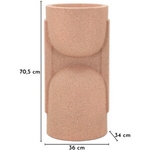 Stojak na doniczki ogrodowe "Nui" Mauro Ferretti – czerwony, futurystyczny design