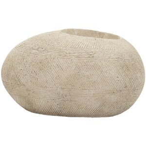 Potłucznik STONE Mauro Ferretti – szary, owalny, do zewnętrznych przestrzeni 54,5x42,5x30 cm