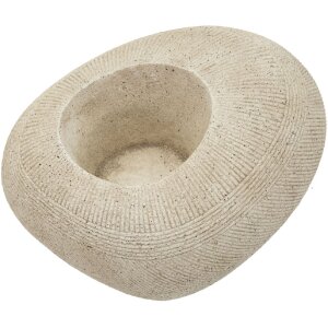 Potłucznik STONE Mauro Ferretti – szary, owalny, do zewnętrznych przestrzeni 54,5x42,5x30 cm