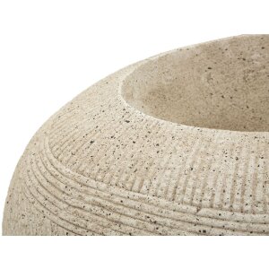 Potłucznik STONE Mauro Ferretti – szary, owalny, do zewnętrznych przestrzeni 54,5x42,5x30 cm