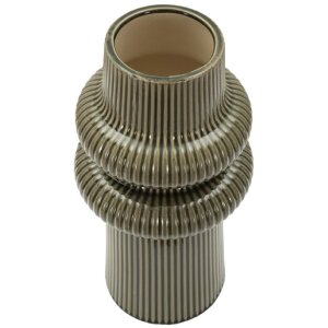 Wazon HARMONY Ø18x36 cm, ceramika, zielony – Mauro Ferretti