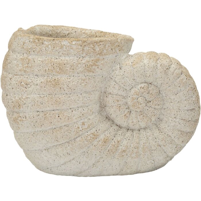 Vaza Mauro Ferretti w kształcie muszli – beżowa, 33x19x23 cm