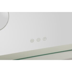 Stolik do makijażu HOLLYWOOD LED 55x14x43cm – biały z lusterkiem i oświetleniem LED