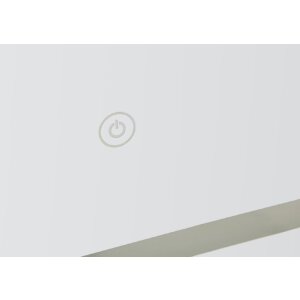 Lustrzany zespół LED SIMPLE Mauro Ferretti – srebrny, minimalistyczny, z trzema temperaturami światła