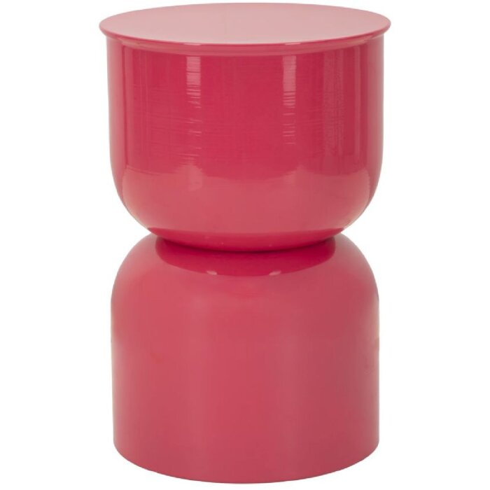 Stolik pomocniczy OYI Ø31x46 cm Fuchsia – metal, połysk, nowoczesny design
